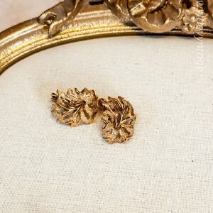 Trifari Leaf‎ Earrings